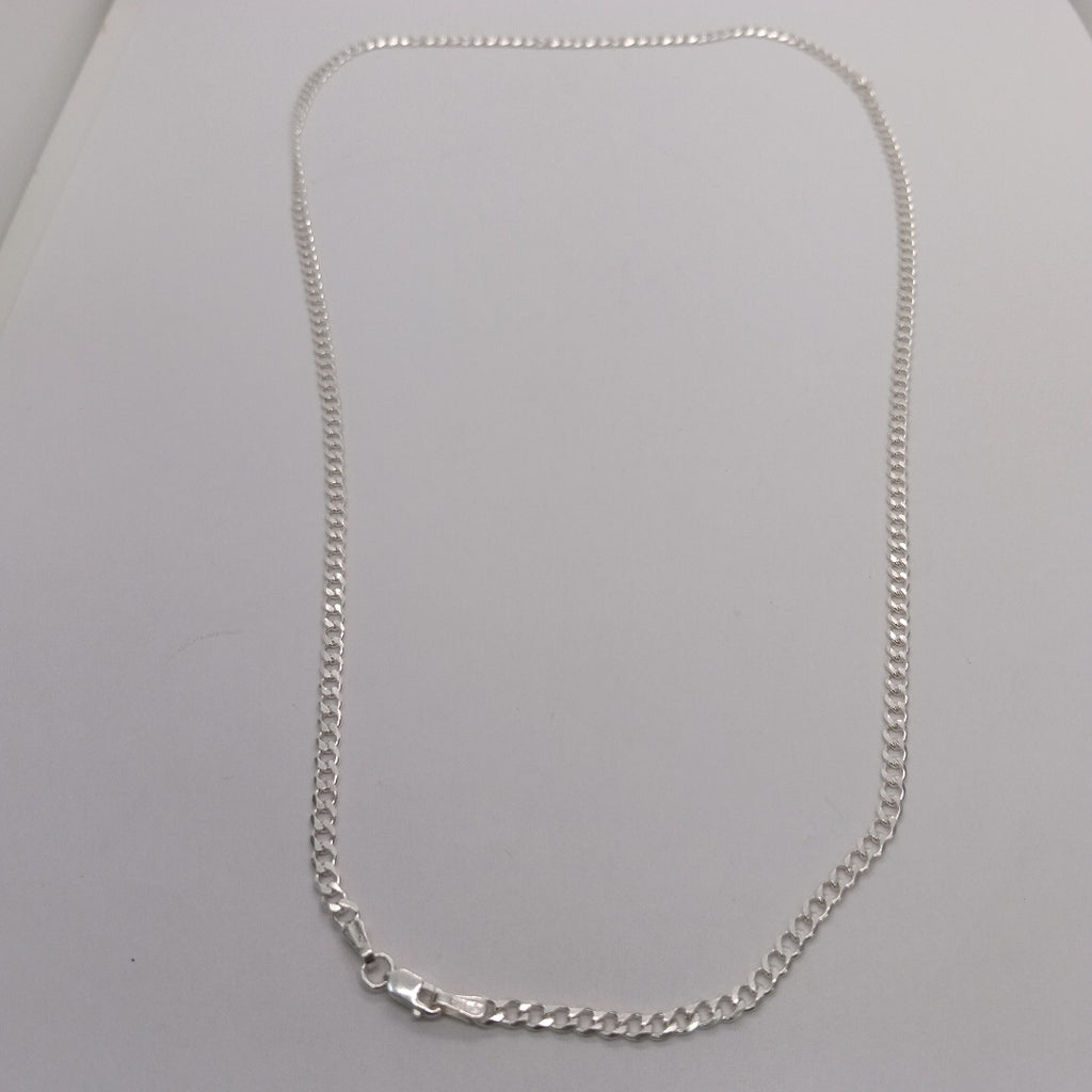 CADENA BARBADA PLATA .925 60 CM 9.22 GR (NUEVO)