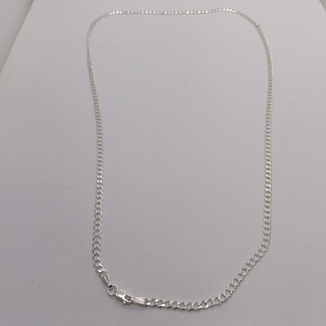 CADENA BARBADA PLATA .925 60 CM 9.22 GR (NUEVO)
