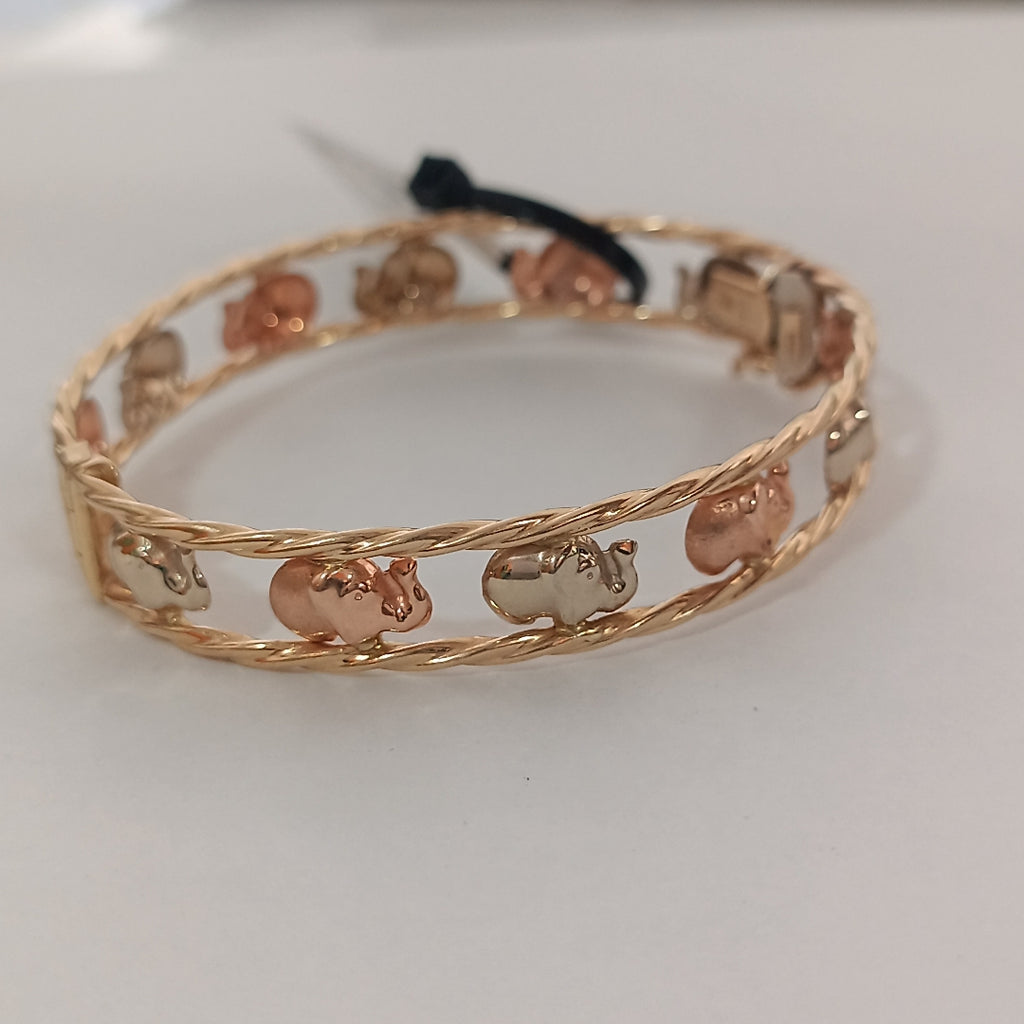 BRAZALETE ORO 14 K 10.6 GRMS (SEMINUEVO)