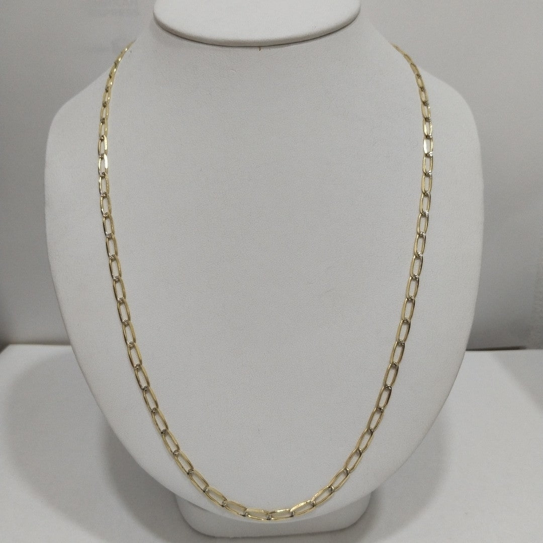 CADENA TEJIDO ESLABONES 12.1G 60 CM 14K (NUEVO)