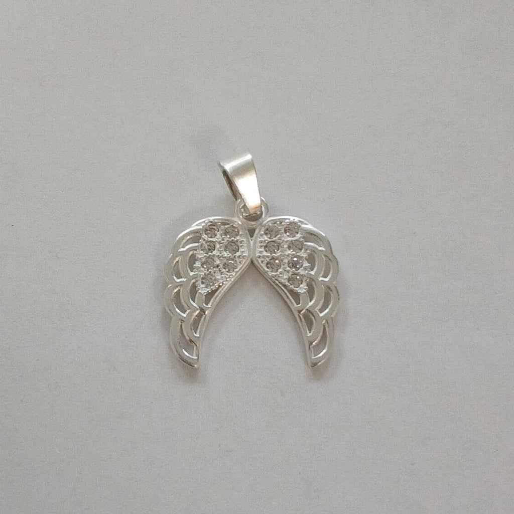 DIJE ALAS C/CIRCONIAS PLATA .925 2.3 GR (NUEVO)