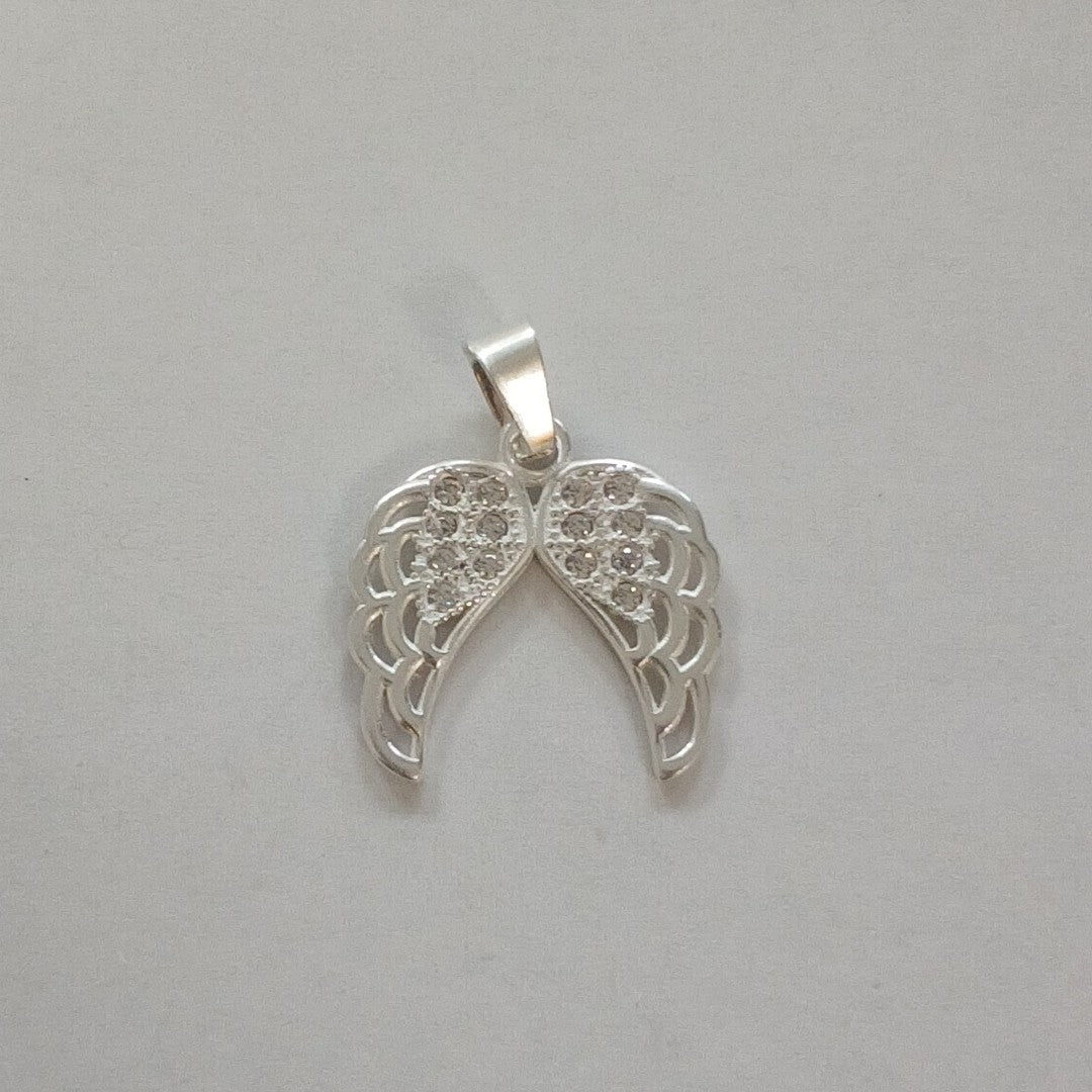 DIJE ALAS C/CIRCONIAS PLATA .925 2.3 GR (NUEVO)