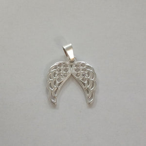 DIJE ALAS C/CIRCONIAS PLATA .925 2.3 GR (NUEVO)