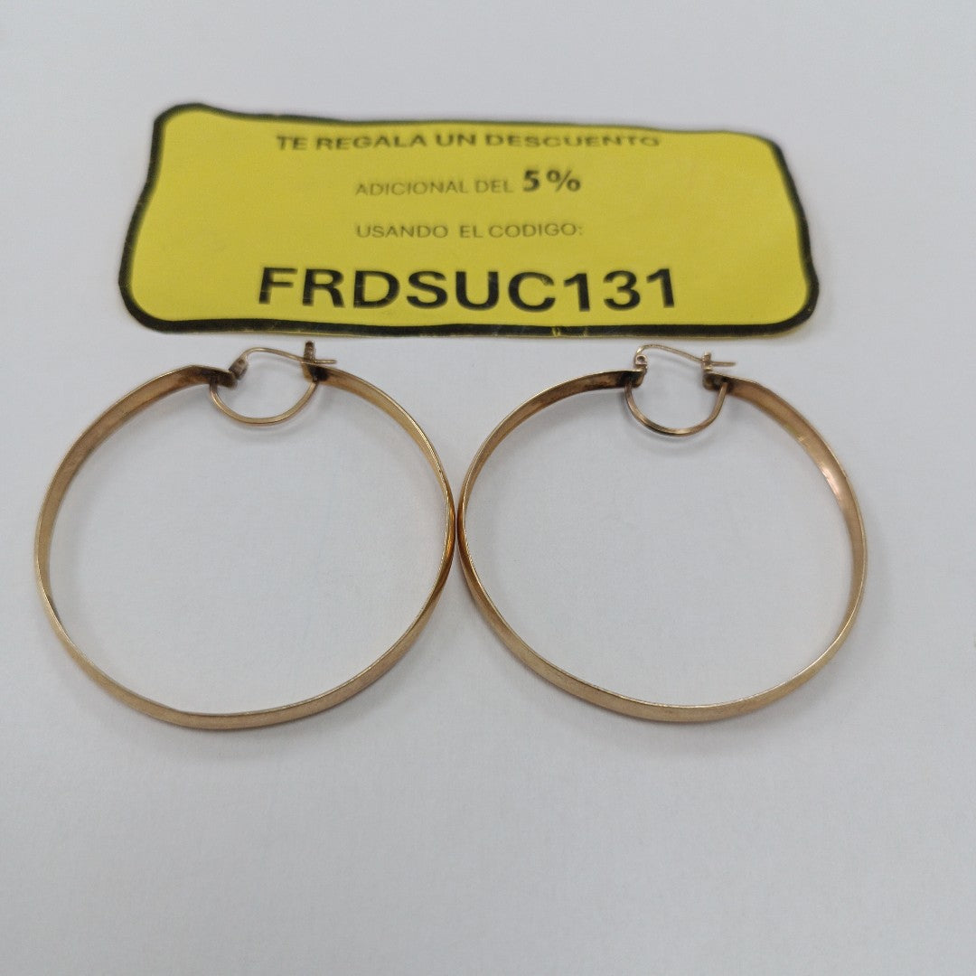 ARRACADAS PAR ORO 14 K 8.9 GRMS (SEMINUEVO)