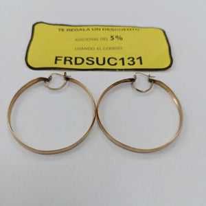 ARRACADAS PAR ORO 14 K 8.9 GRMS (SEMINUEVO)