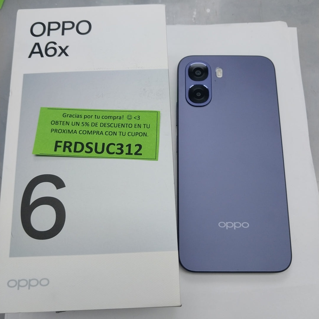 CELULAR OPPO A6X CPH2819 (2025) 128 GB 4 GB RAM (SEMINUEVO)