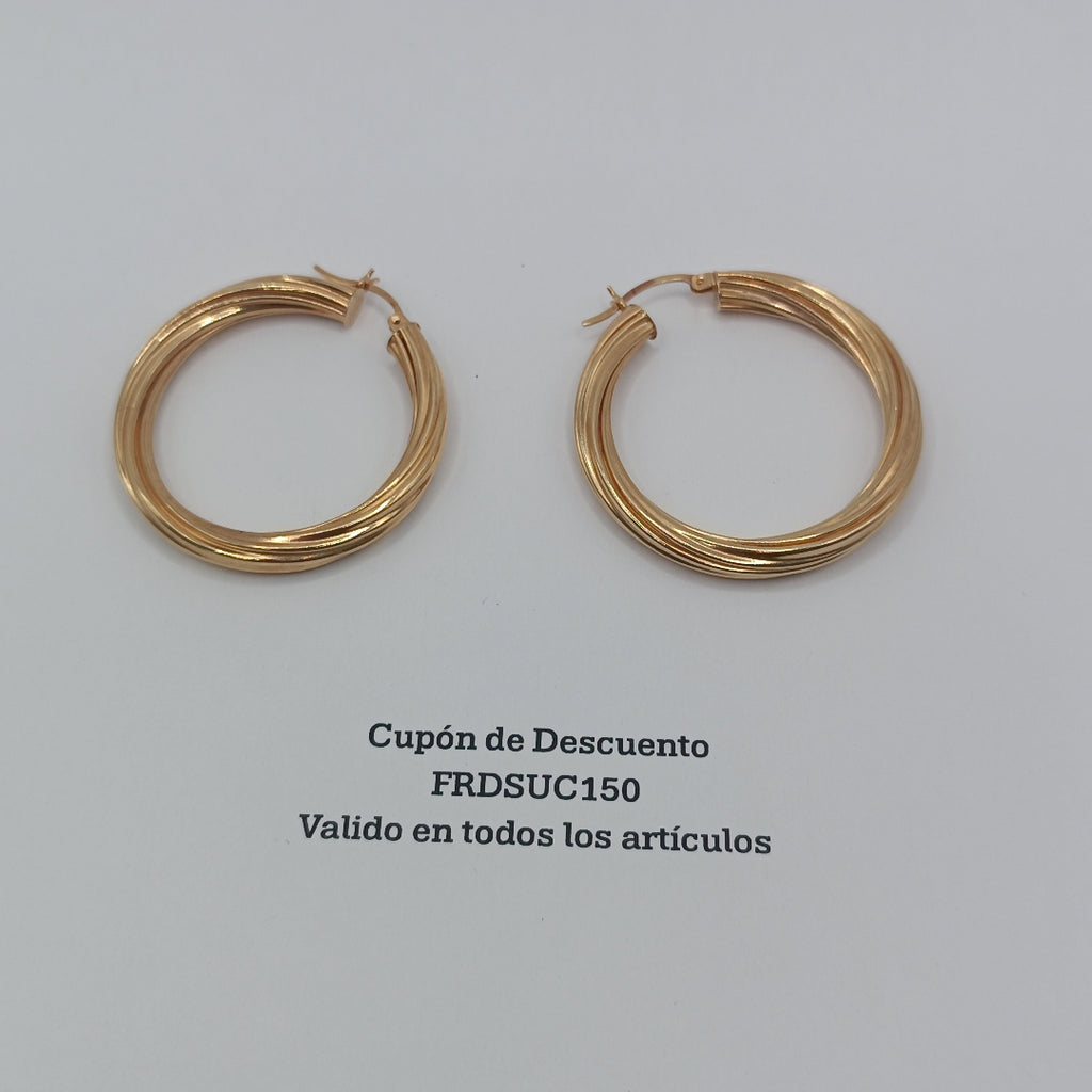 ARRACADAS PAR ORO 14 K 8,30 GRMS (SEMINUEVO)