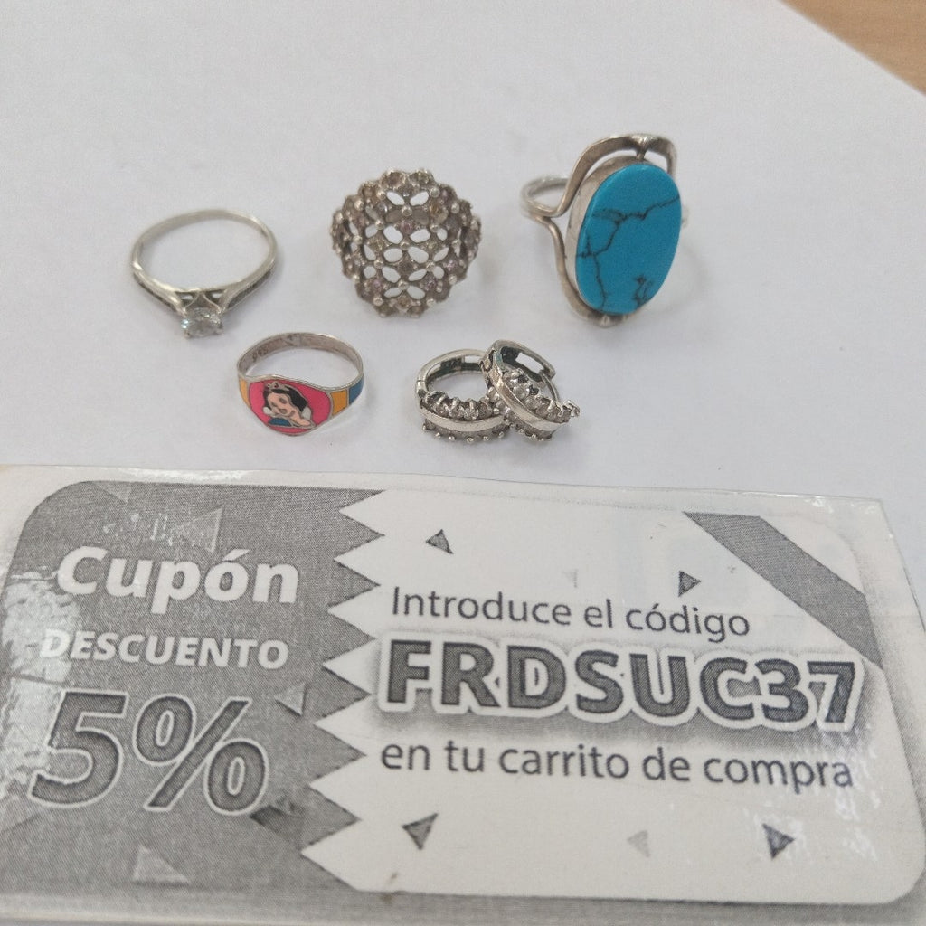 ANILLITO, ARRACADAS PAR PLATA 16.9 GRMS (SEMINUEVO)