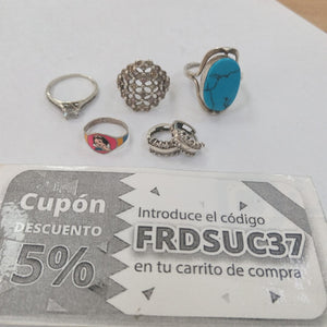 ANILLITO, ARRACADAS PAR PLATA 16.9 GRMS (SEMINUEVO)