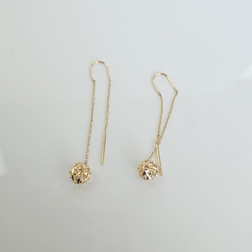 BROQUELES ORO 14K 1.6 (NUEVO)