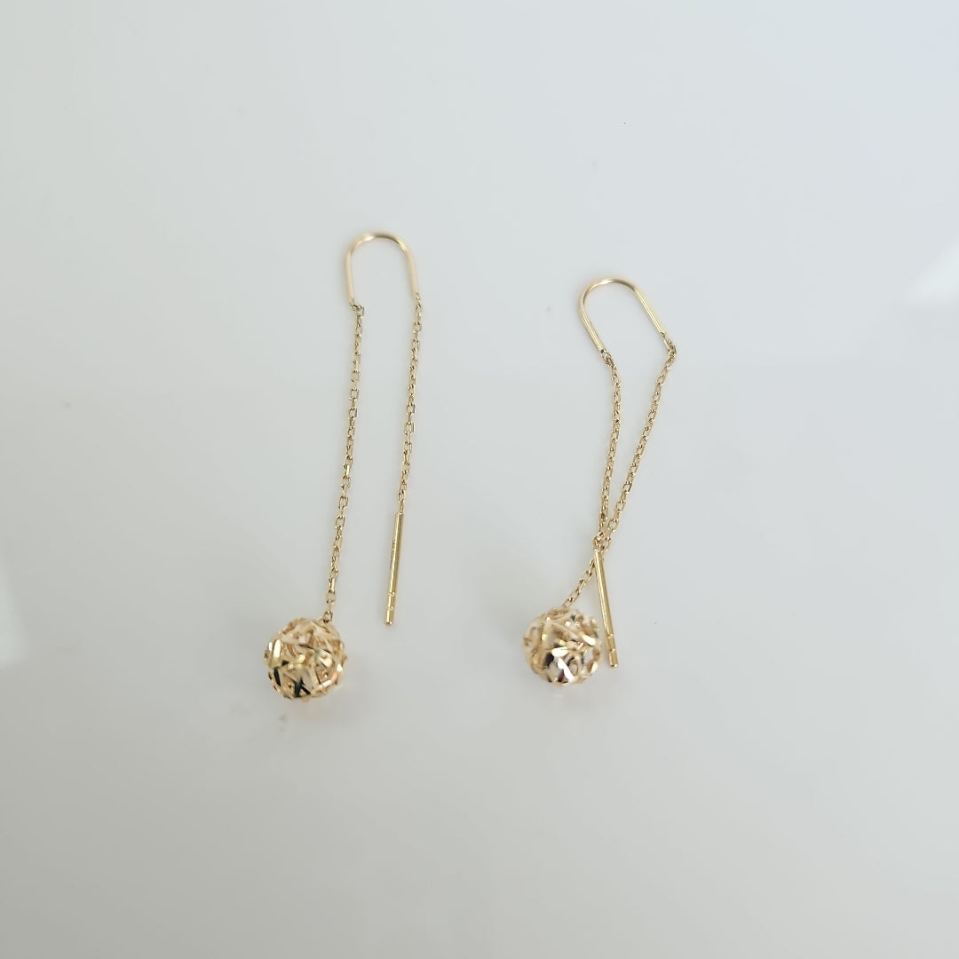 BROQUELES ORO 14K 1.6 (NUEVO)