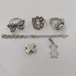 ANILLITO, DIJE, PULSERA PLATA 18.7 GRMS (SEMINUEVO)