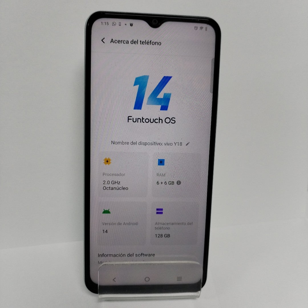 CELULAR VIVO Y18 V2333 128 GB 6 GB (SEMINUEVO)