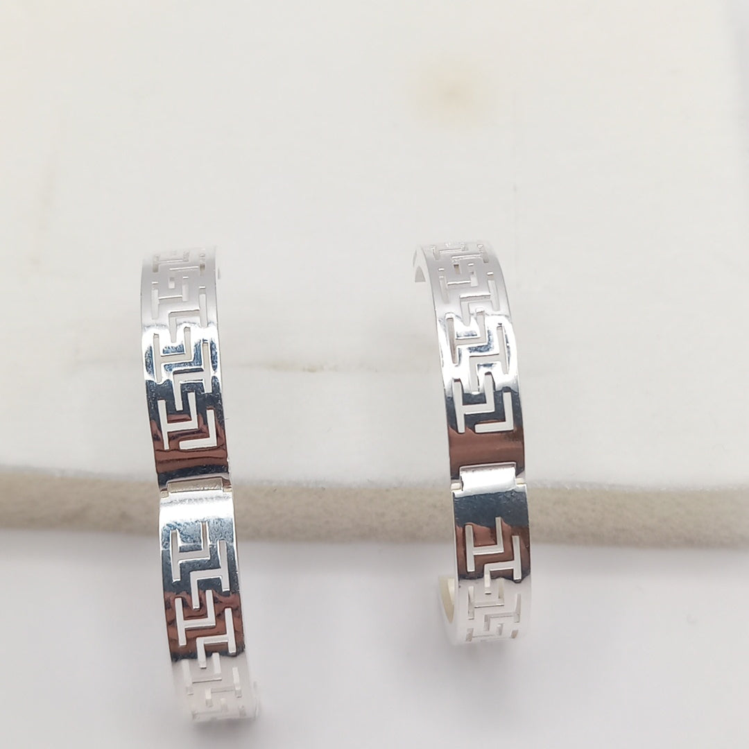 ARETES ARRACADAS GRECAS PLATA .925 4.23 GR (NUEVO)
