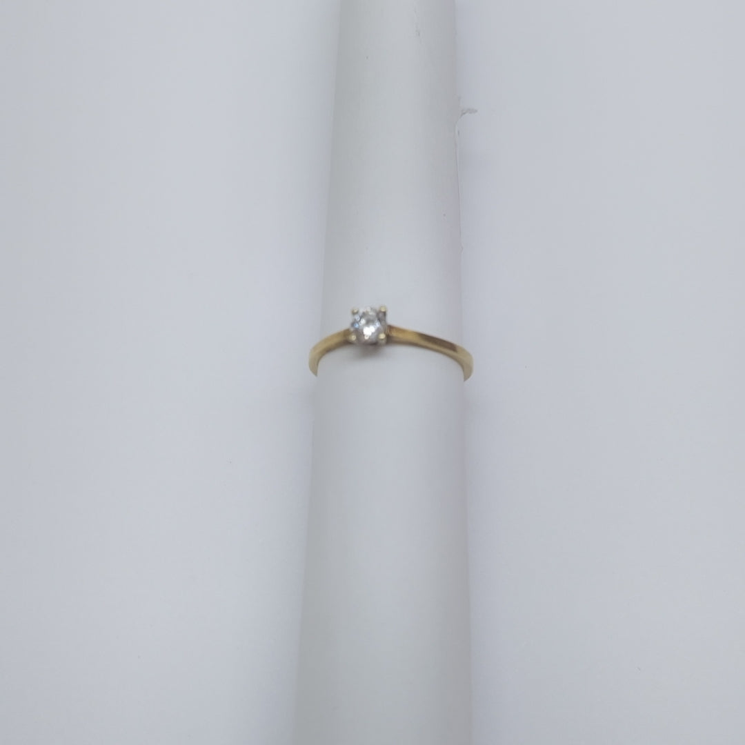SOLITARIO ORO 14 K 1.3 GRMS (SEMINUEVO)