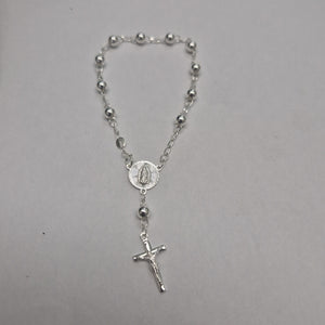 PULSERA TIPO ROSARIO PLATA .925 18 CM 4.12 GR (NUEVO)