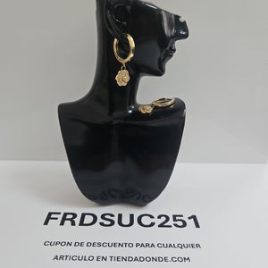 ARRACADAS PAR ORO 14 K 3 GRMS (SEMINUEVO)