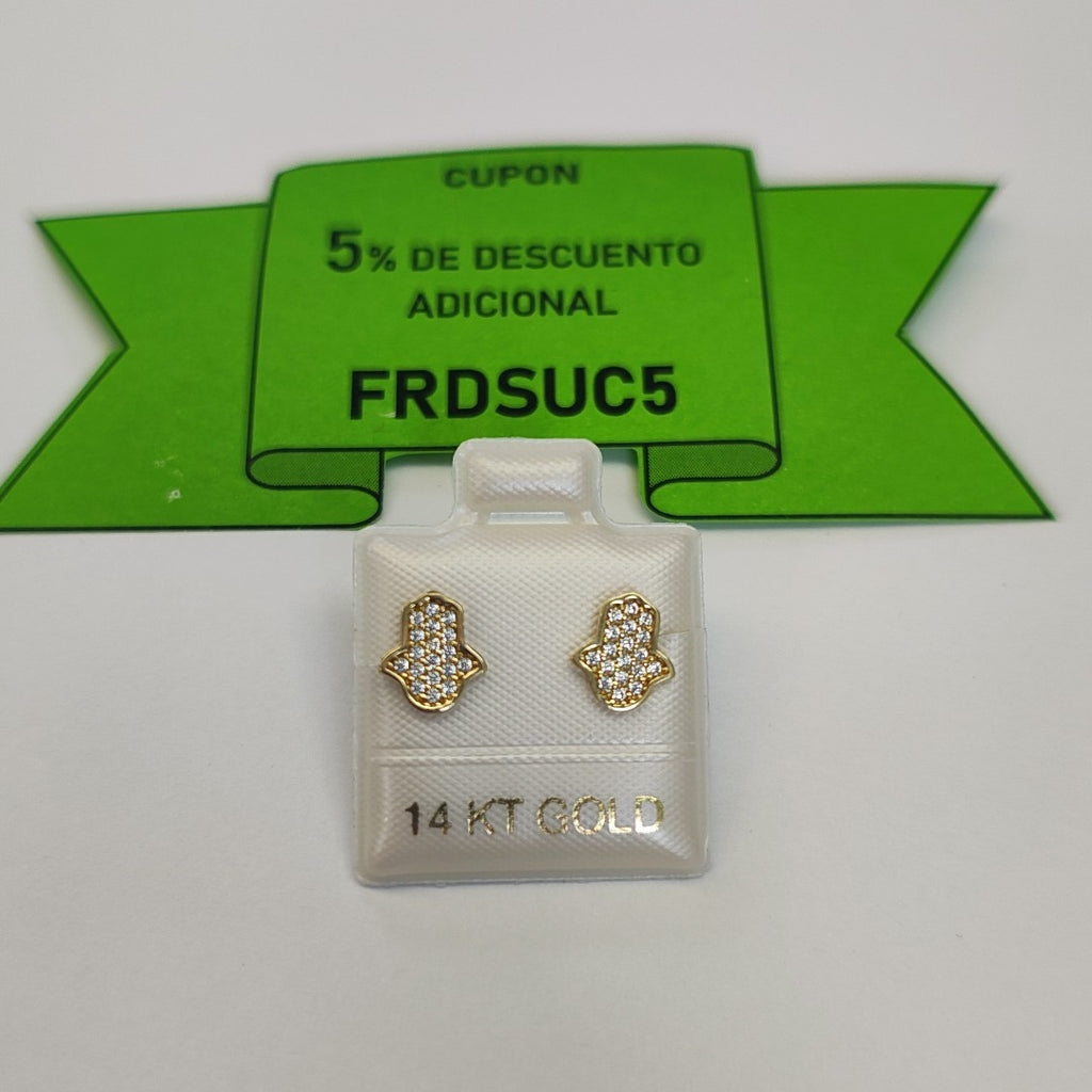 BROQUELES ORO 14K 1.3 (NUEVO)