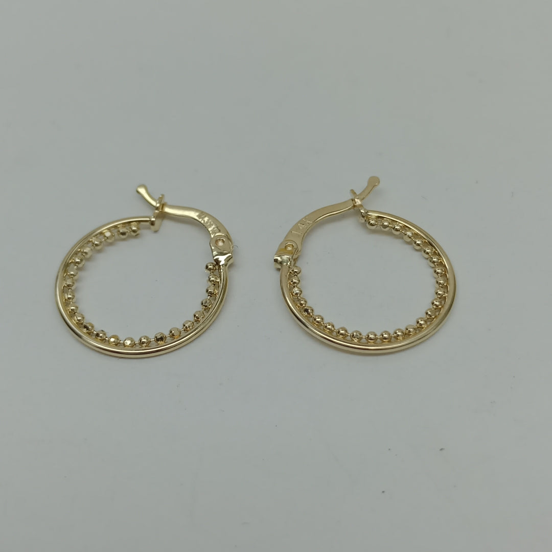 ARRACADAS ORO 14K 1.7 (NUEVO)