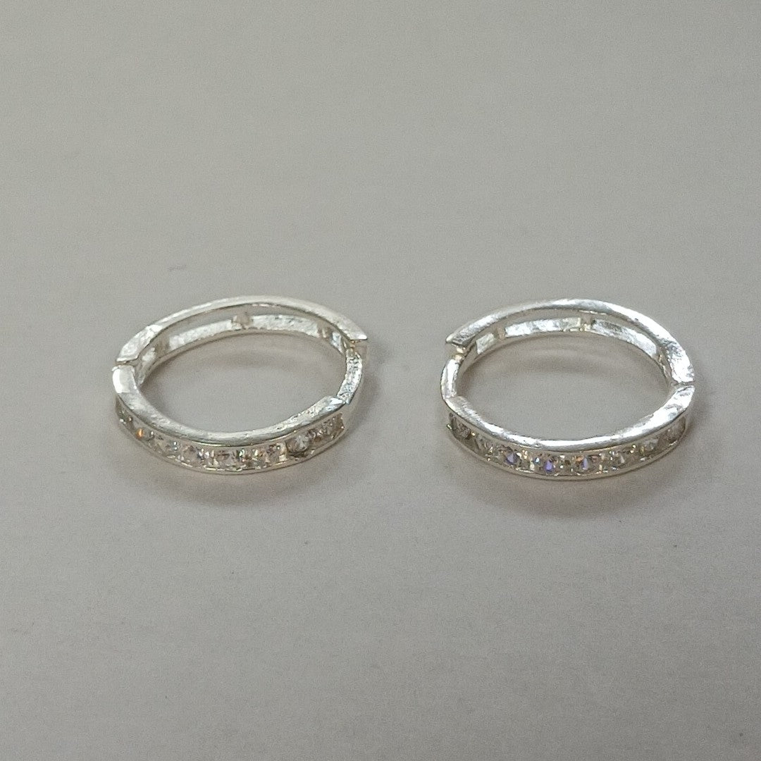 ARRACADAS C/CIRCONIAS PLATA .925 2.1 GR (NUEVO)