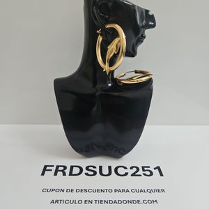 ARRACADAS PAR ORO 14 K 4,40 GRMS (SEMINUEVO)