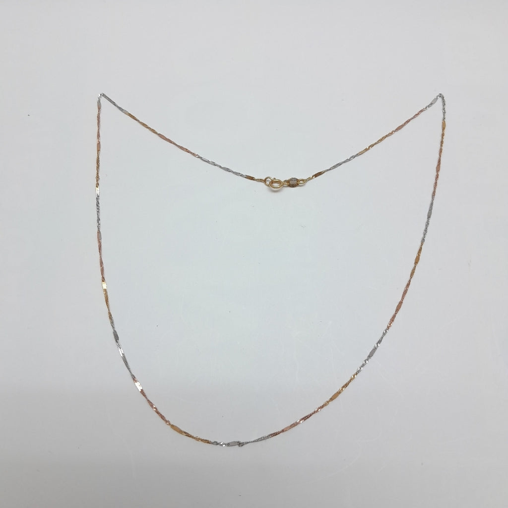 CADENA ORO, RODIADO 14 K 0.8 GRMS (SEMINUEVO)