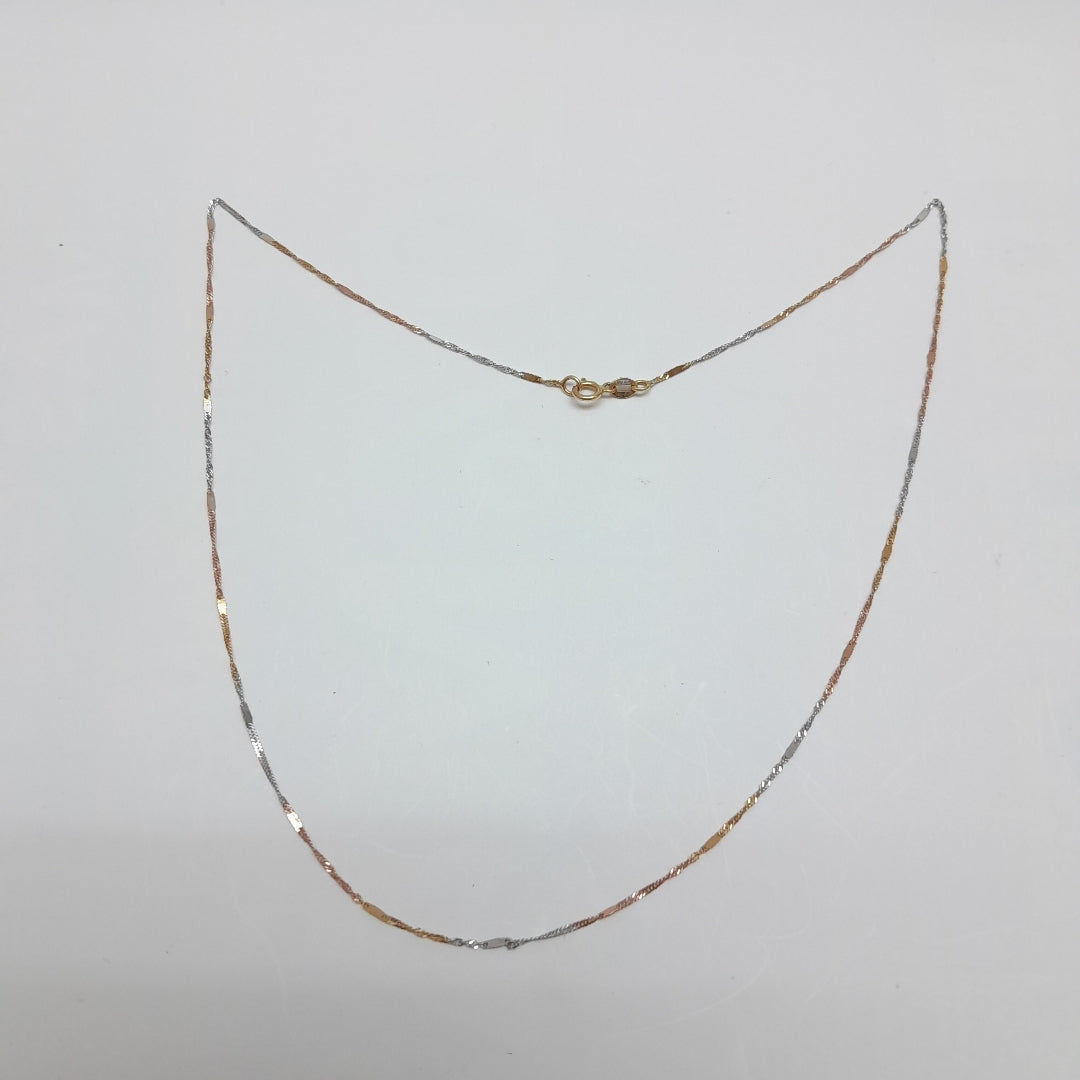 CADENA ORO, RODIADO 14 K 0.8 GRMS (SEMINUEVO)