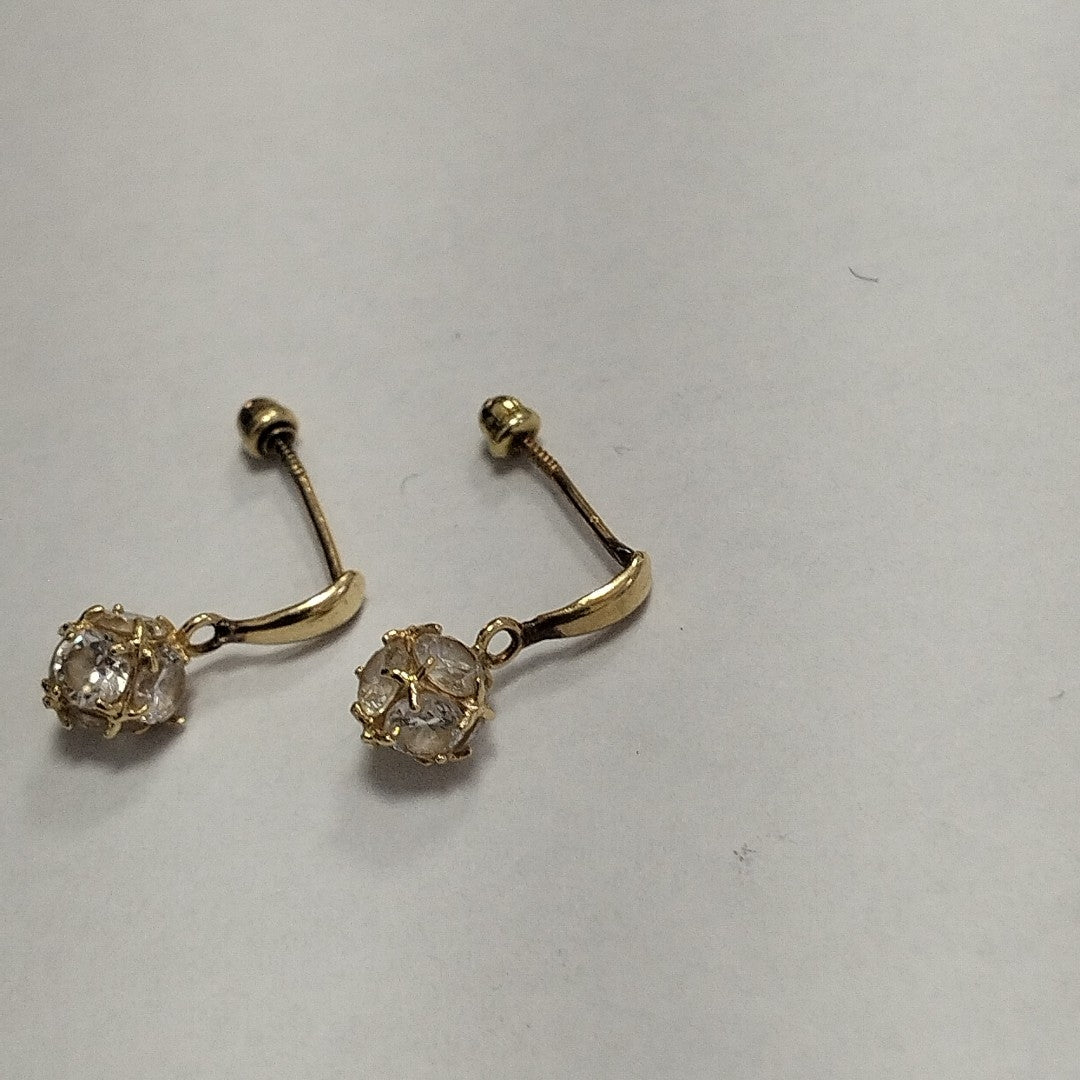 ARETES PAR ORO 14 K 1 GRMS (SEMINUEVO)