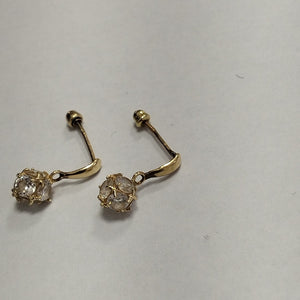 ARETES PAR ORO 14 K 1 GRMS (SEMINUEVO)