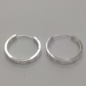 ARETES ARRACADAS FIG TORNILLOS PLATA .925 2.83 GR (NUEVO)