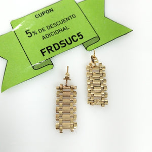 ARETES PAR ORO 10 K 3.5 GRMS (SEMINUEVO)