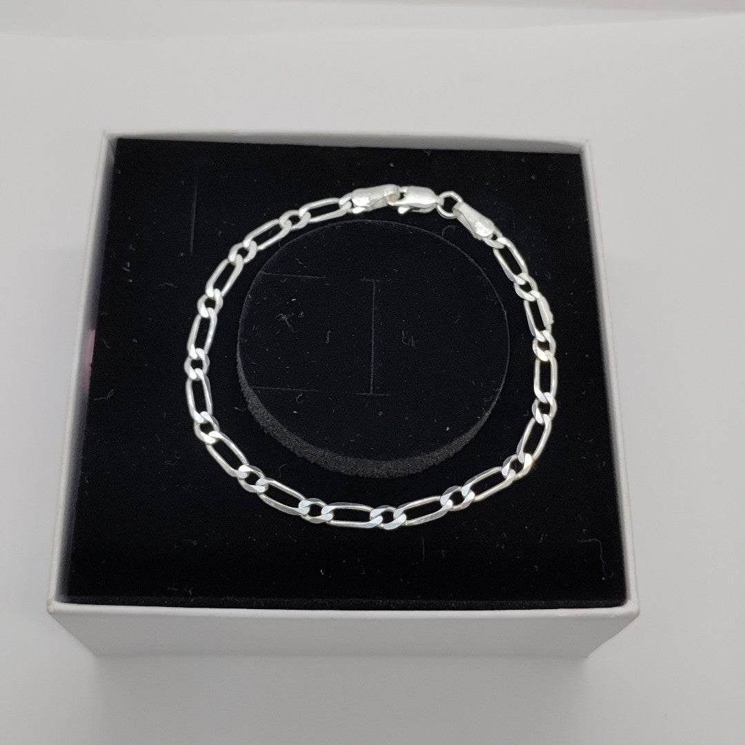 PULSERA TEJIDO 1X1 PLATA .925 18 CM 3.5 GR (NUEVO)