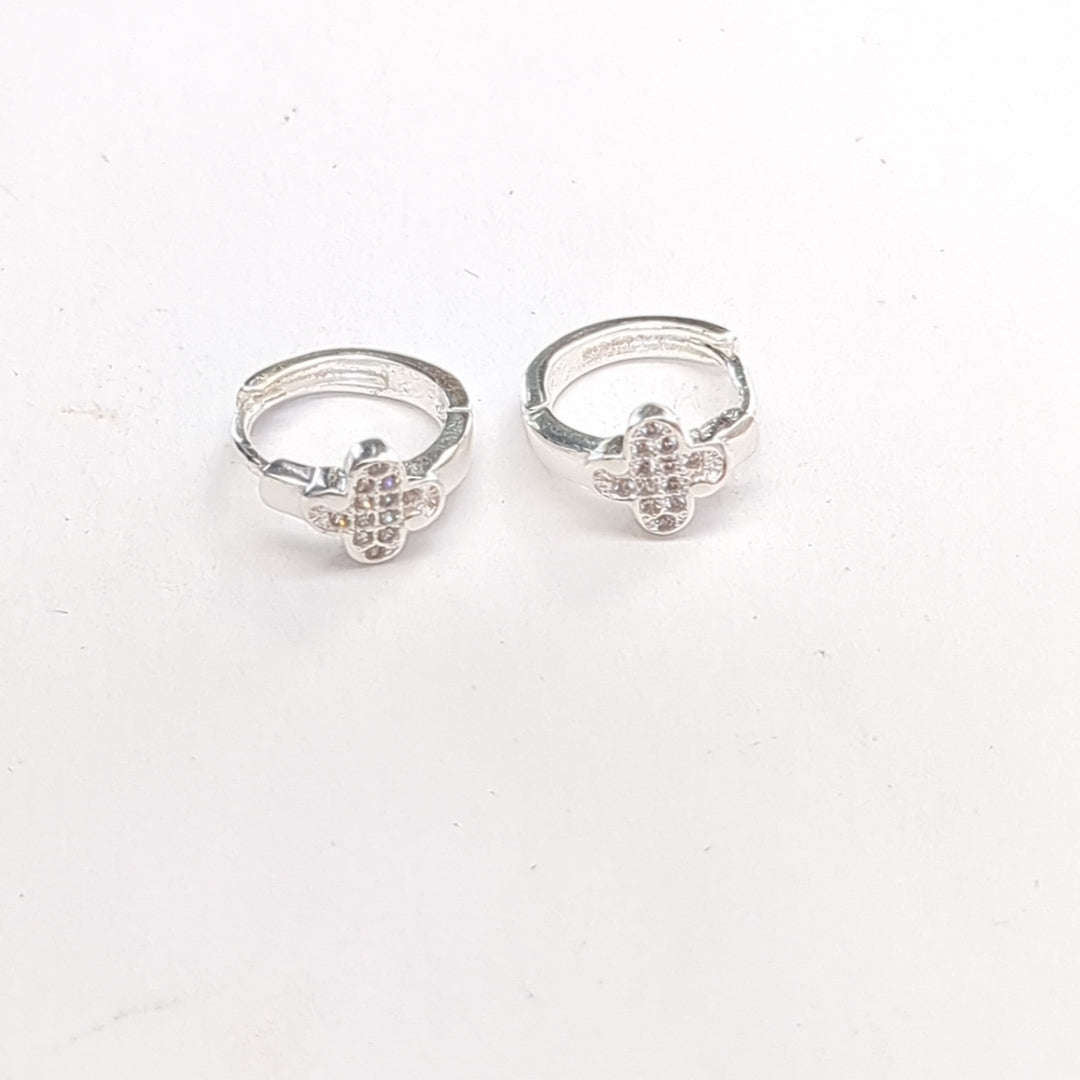 ARRACADAS C/CIRCONIAS PLATA .925 1.8 GR (NUEVO)