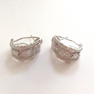 ARETES PAR ORO BLANCO 14 K 8.7 GRMS (SEMINUEVO)