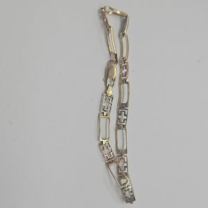 PULSERA ORO COMBINADO 14 K 5.8 GRMS (SEMINUEVO)