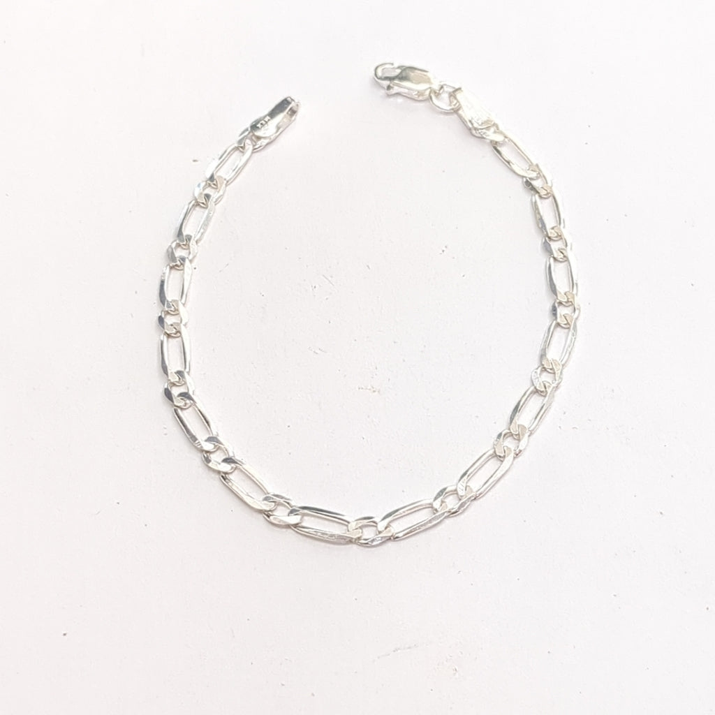 PULSERA TEJIDO 1X1 PLATA .925 18 CM 3.5 GR (NUEVO)