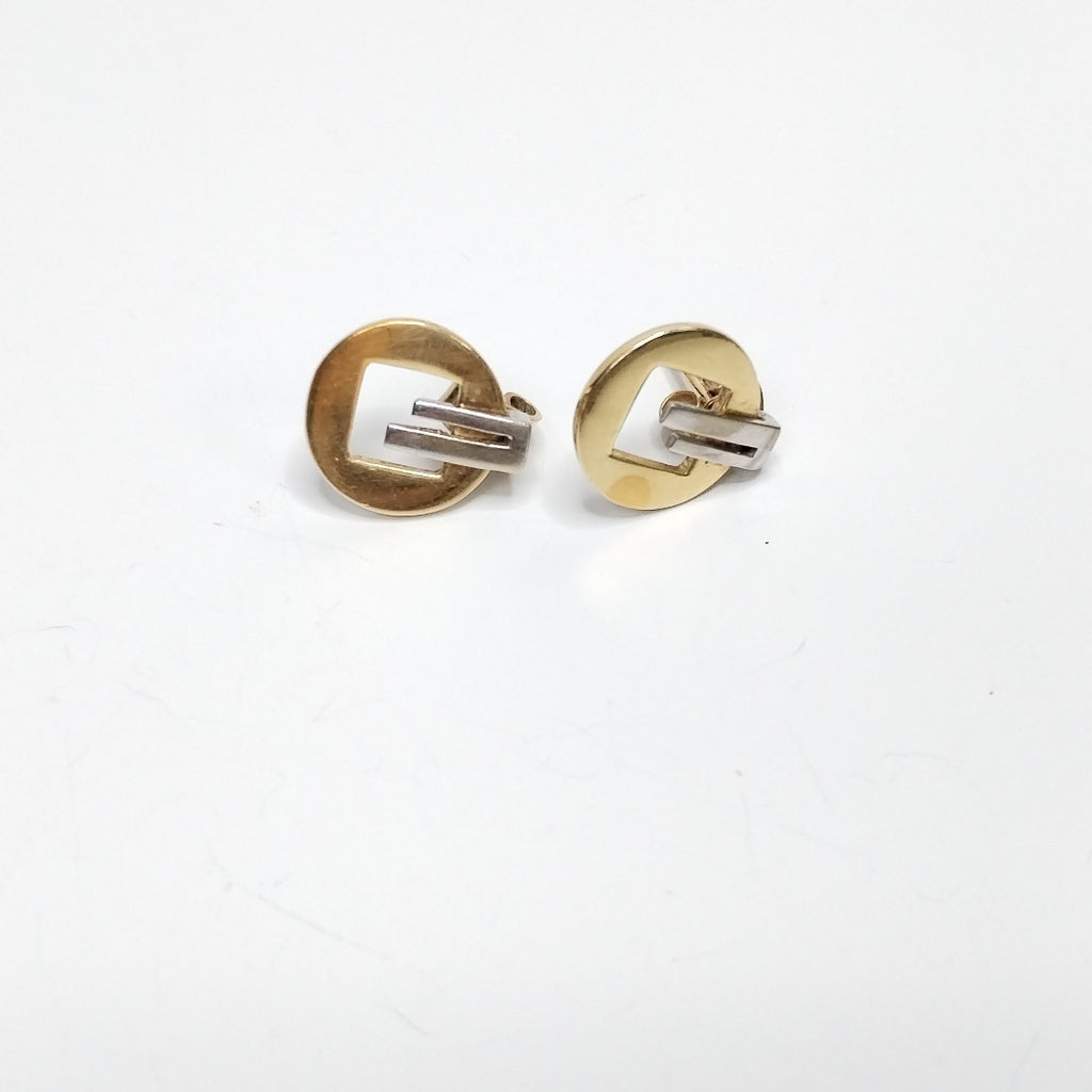 BROQUELES PAR ORO BLANCO 14 K 2,40 GRMS (SEMINUEVO)