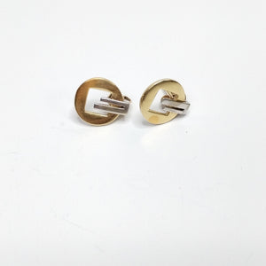 BROQUELES PAR ORO BLANCO 14 K 2,40 GRMS (SEMINUEVO)