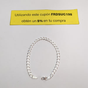 PULSERA BARBADA PLATA .925 18 CM 5.73 GR (NUEVO)