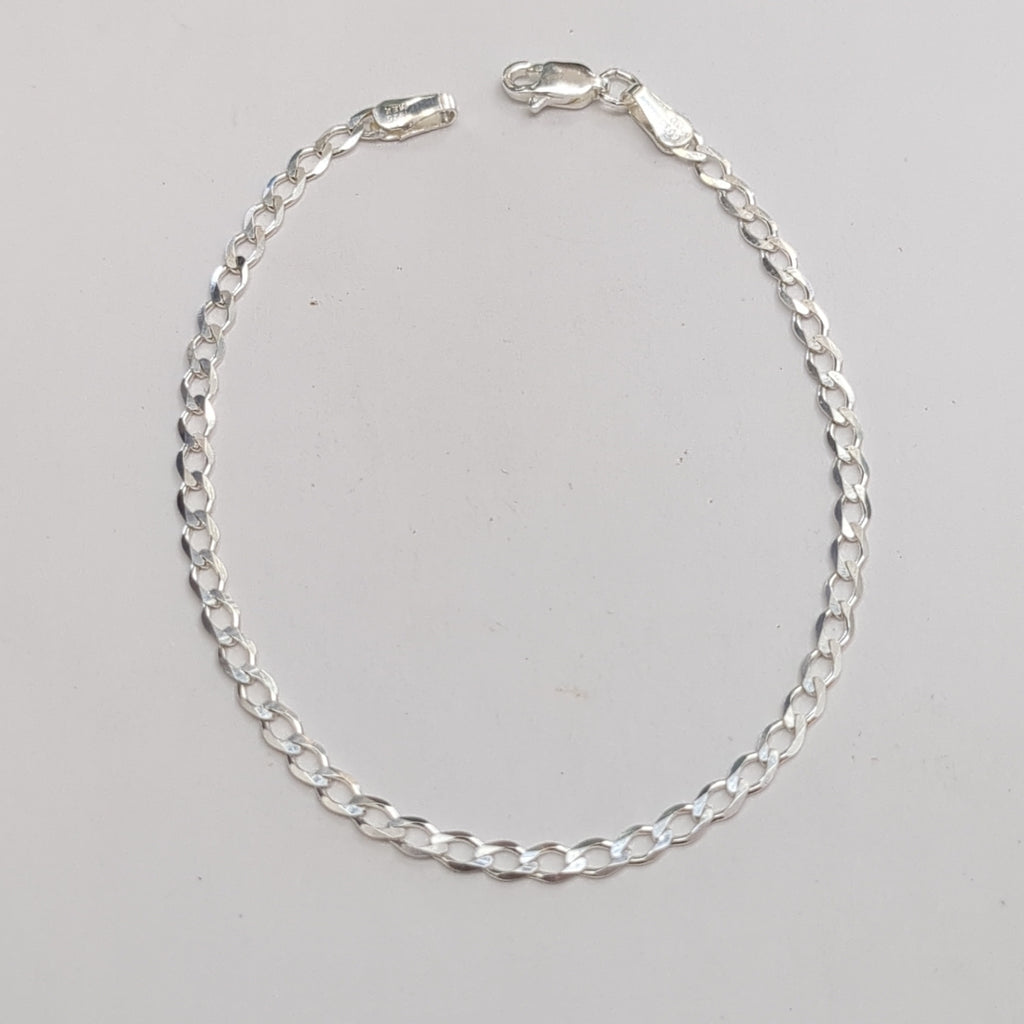 PULSERA BARBADA PLATA .925 21 CM 2.92 GR (NUEVO)