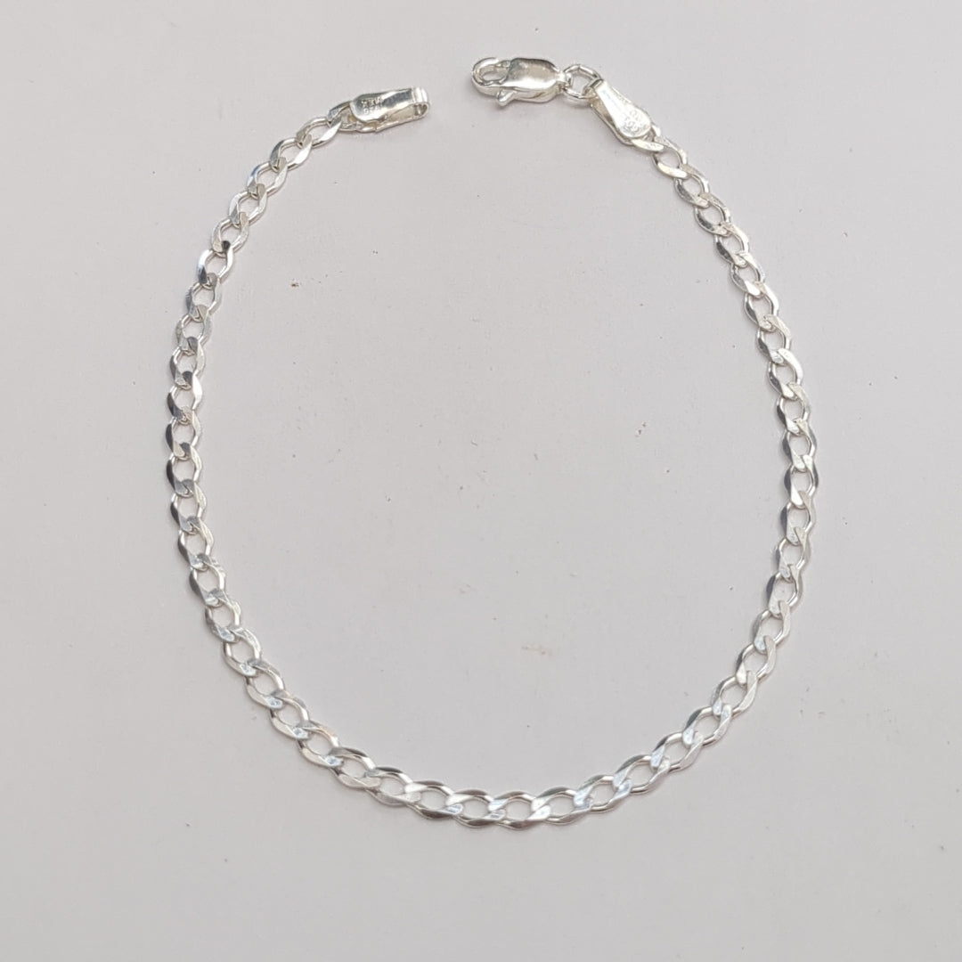 PULSERA BARBADA PLATA .925 21 CM 2.92 GR (NUEVO)
