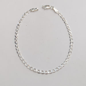PULSERA BARBADA PLATA .925 21 CM 2.92 GR (NUEVO)
