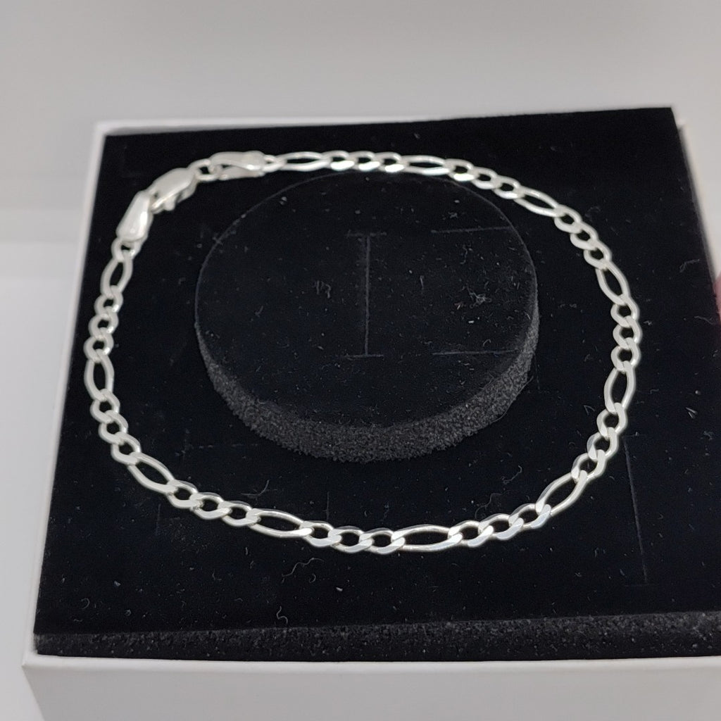PULSERA TEJIDO 3X1 PLATA .925 21 CM 3.2 GR (NUEVO)