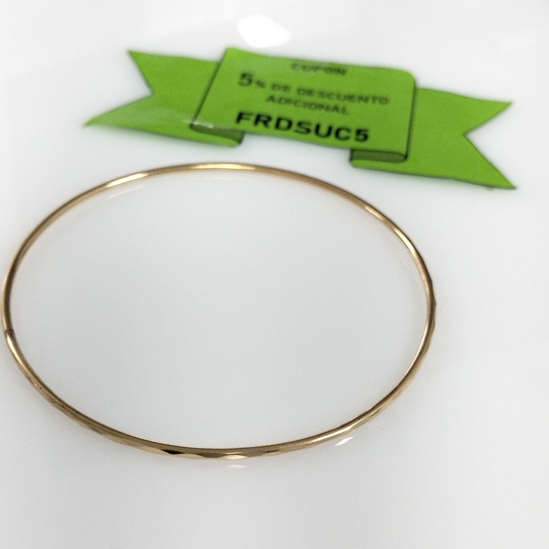 PULSERA RIGIDA ORO 14 K 2.8 GRMS (SEMINUEVO)
