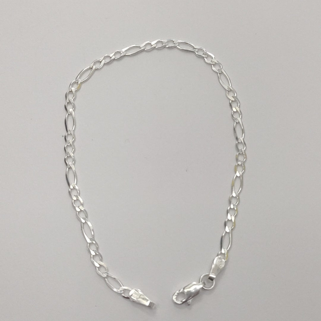 PULSERA TEJIDO 3X1 PLATA .925 21 CM 3.2 GR (NUEVO)