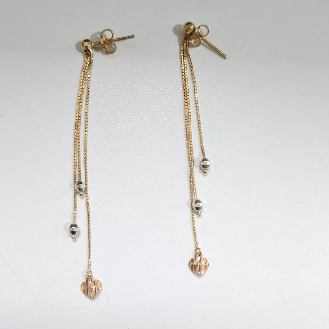 BROQUELES PAR ORO 14 K 1,90 GRMS (SEMINUEVO)