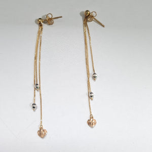 BROQUELES PAR ORO 14 K 1,90 GRMS (SEMINUEVO)