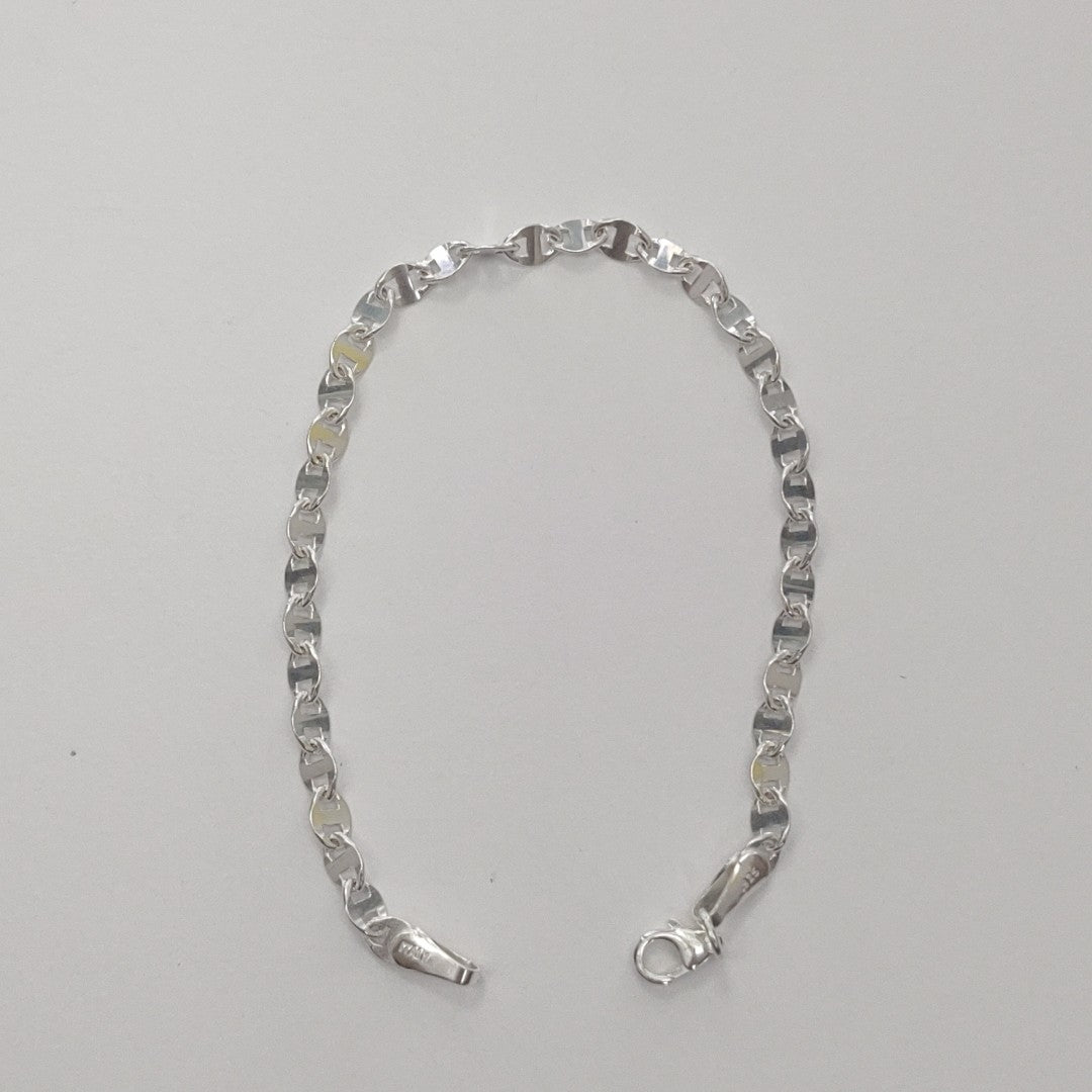 PULSERA TEJIDO ESPECIAL PLATA .925 18 CM 3.3 GR (NUEVO)