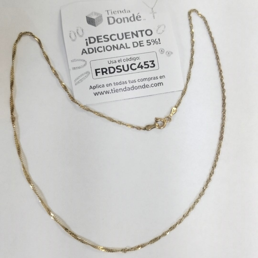 CADENA ORO 14 K 2,20 GRMS (SEMINUEVO)