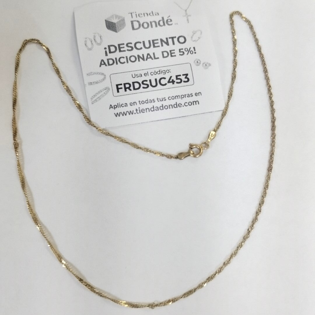 CADENA ORO 14 K 2,20 GRMS (SEMINUEVO)